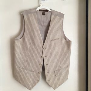 Perry Ellis Men’s Pinstripe Vest Size L